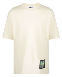 hellbeige T-Shirt mit einem Rundhalsausschnitt von Ambush