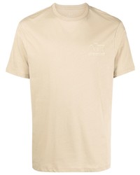 hellbeige T-Shirt mit einem Rundhalsausschnitt von Armani Exchange