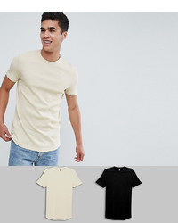 hellbeige T-Shirt mit einem Rundhalsausschnitt von ASOS DESIGN