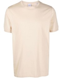 hellbeige T-Shirt mit einem Rundhalsausschnitt von Aspesi