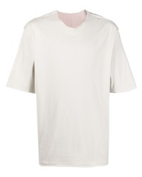 hellbeige T-Shirt mit einem Rundhalsausschnitt von Attachment