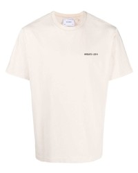 hellbeige T-Shirt mit einem Rundhalsausschnitt von Axel Arigato