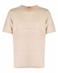 hellbeige T-Shirt mit einem Rundhalsausschnitt von Barena