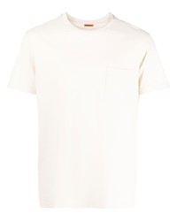 hellbeige T-Shirt mit einem Rundhalsausschnitt von Barena