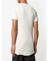 hellbeige T-Shirt mit einem Rundhalsausschnitt von Rick Owens