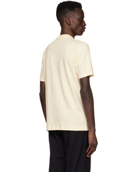 hellbeige T-Shirt mit einem Rundhalsausschnitt von Dunhill