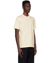 hellbeige T-Shirt mit einem Rundhalsausschnitt von Dunhill