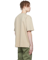 hellbeige T-Shirt mit einem Rundhalsausschnitt von rag & bone