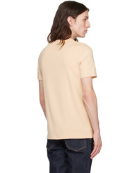 hellbeige T-Shirt mit einem Rundhalsausschnitt von Tom Ford