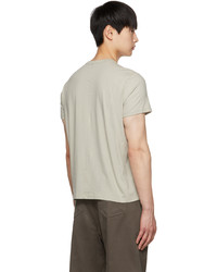 hellbeige T-Shirt mit einem Rundhalsausschnitt von Rick Owens