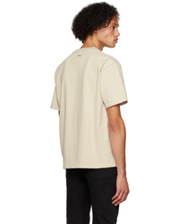 hellbeige T-Shirt mit einem Rundhalsausschnitt von C2h4