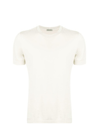 hellbeige T-Shirt mit einem Rundhalsausschnitt von Bottega Veneta