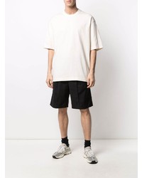 hellbeige T-Shirt mit einem Rundhalsausschnitt von Y-3