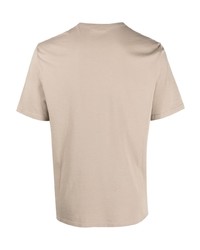 hellbeige T-Shirt mit einem Rundhalsausschnitt von Closed