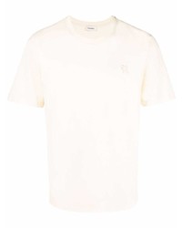 hellbeige T-Shirt mit einem Rundhalsausschnitt von Château Lafleur-Gazin