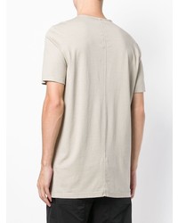 hellbeige T-Shirt mit einem Rundhalsausschnitt von Rick Owens DRKSHDW