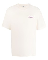hellbeige T-Shirt mit einem Rundhalsausschnitt von Closed