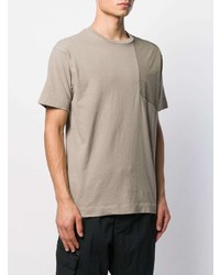 hellbeige T-Shirt mit einem Rundhalsausschnitt von 1017 Alyx 9Sm