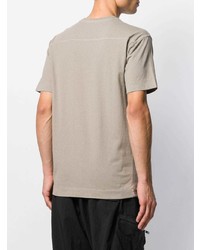 hellbeige T-Shirt mit einem Rundhalsausschnitt von 1017 Alyx 9Sm