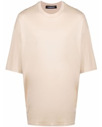 hellbeige T-Shirt mit einem Rundhalsausschnitt von Costumein