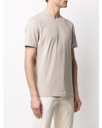 hellbeige T-Shirt mit einem Rundhalsausschnitt von Brunello Cucinelli