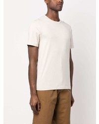 hellbeige T-Shirt mit einem Rundhalsausschnitt von Calvin Klein