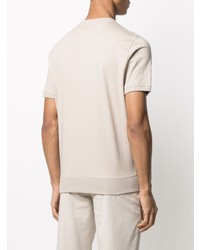 hellbeige T-Shirt mit einem Rundhalsausschnitt von Brunello Cucinelli