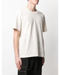 hellbeige T-Shirt mit einem Rundhalsausschnitt von Bottega Veneta