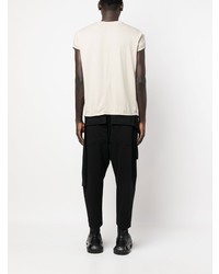 hellbeige T-Shirt mit einem Rundhalsausschnitt von Rick Owens DRKSHDW