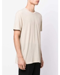 hellbeige T-Shirt mit einem Rundhalsausschnitt von Tom Ford