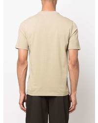 hellbeige T-Shirt mit einem Rundhalsausschnitt von Bottega Veneta