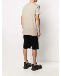 hellbeige T-Shirt mit einem Rundhalsausschnitt von Rick Owens DRKSHDW