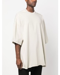 hellbeige T-Shirt mit einem Rundhalsausschnitt von Rick Owens