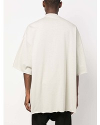 hellbeige T-Shirt mit einem Rundhalsausschnitt von Rick Owens