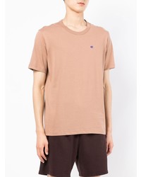 hellbeige T-Shirt mit einem Rundhalsausschnitt von Champion