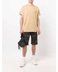 hellbeige T-Shirt mit einem Rundhalsausschnitt von Carhartt WIP