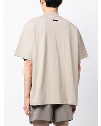 hellbeige T-Shirt mit einem Rundhalsausschnitt von Fear Of God