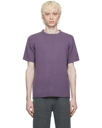 hellbeige T-Shirt mit einem Rundhalsausschnitt von Extreme Cashmere