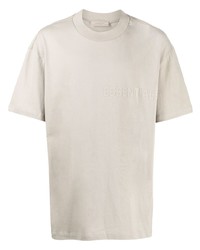 hellbeige T-Shirt mit einem Rundhalsausschnitt von FEAR OF GOD ESSENTIALS