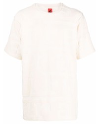 hellbeige T-Shirt mit einem Rundhalsausschnitt von Ferrari