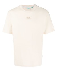 hellbeige T-Shirt mit einem Rundhalsausschnitt von Gcds