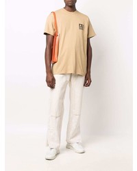 hellbeige T-Shirt mit einem Rundhalsausschnitt von Carhartt WIP