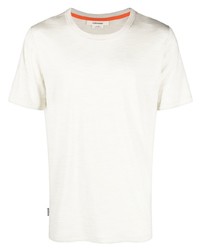 hellbeige T-Shirt mit einem Rundhalsausschnitt von Icebreaker