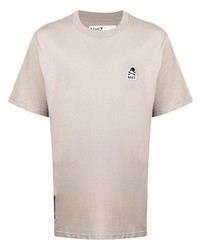 hellbeige T-Shirt mit einem Rundhalsausschnitt von Izzue