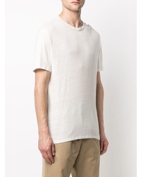 hellbeige T-Shirt mit einem Rundhalsausschnitt von Officine Generale