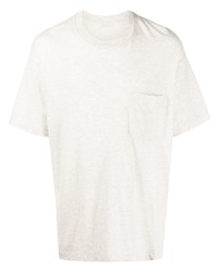 hellbeige T-Shirt mit einem Rundhalsausschnitt von John Elliott