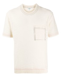 hellbeige T-Shirt mit einem Rundhalsausschnitt von Kenzo