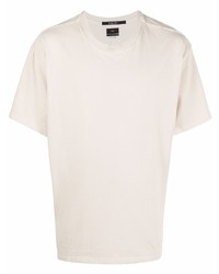 hellbeige T-Shirt mit einem Rundhalsausschnitt von Ksubi