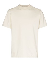 hellbeige T-Shirt mit einem Rundhalsausschnitt von Les Tien