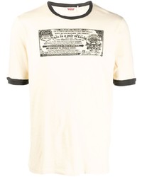 hellbeige T-Shirt mit einem Rundhalsausschnitt von Levi's
